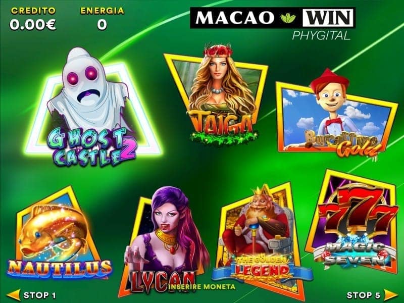 MACAO WIN PHYGITAL — Schede